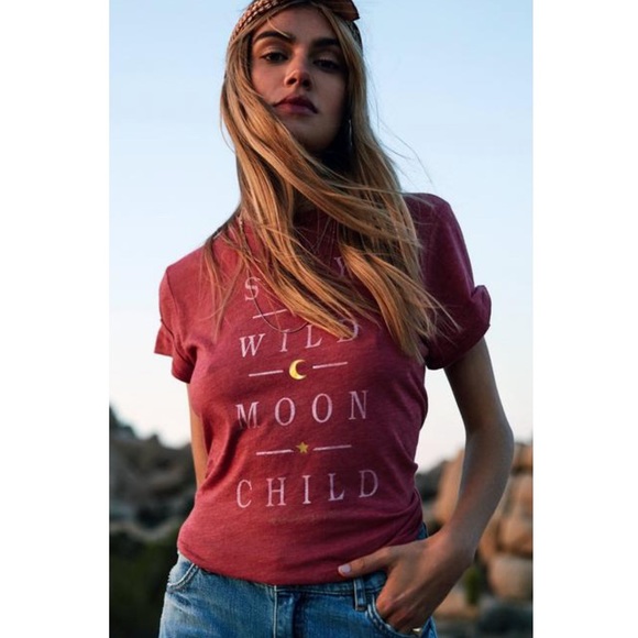 Spiritual Gangster Tops - Spiritual Gangster Stay Wild Moon Child Tee